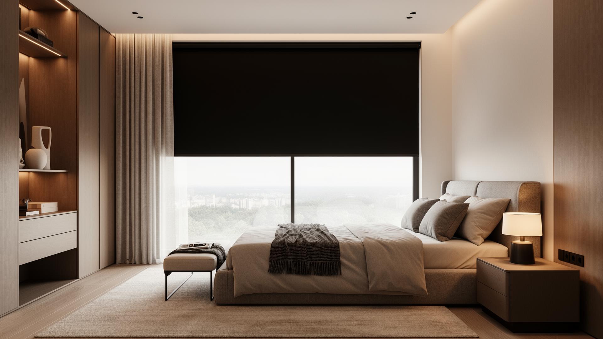 Blackout blind in a children's bedroom