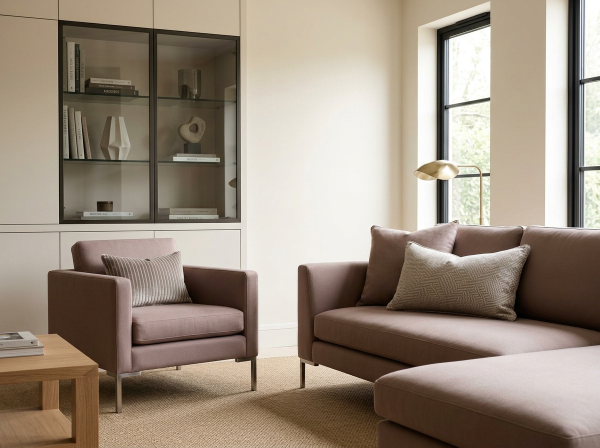 Layered cushions and upholstered furniture